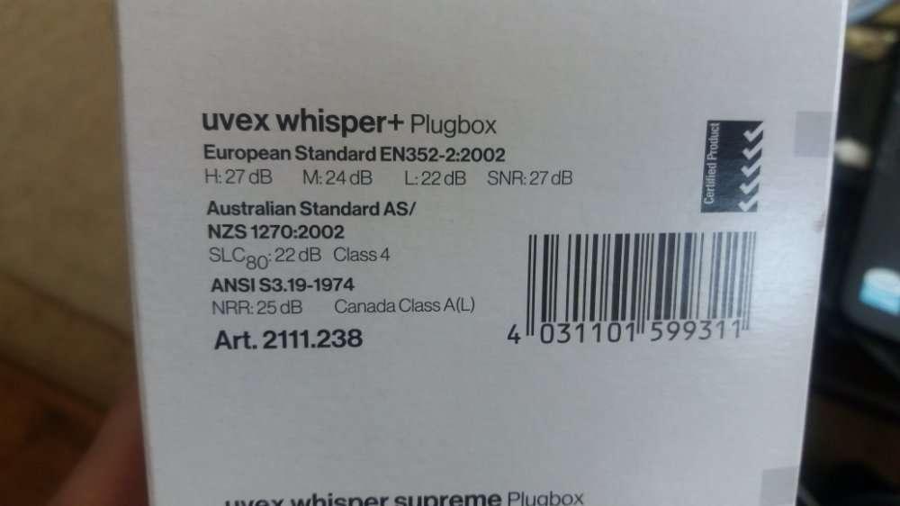 Многоразовые беруши UVEX whisper plus + - фото 5 - id-p1538189534