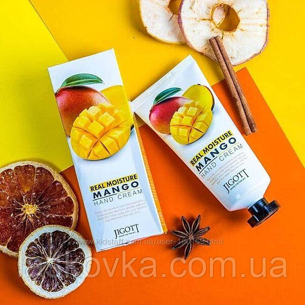 Увлажняющий крем для рук c манго Jigott Real Moisture Mango Hand Cream - фото 2 - id-p1538194069