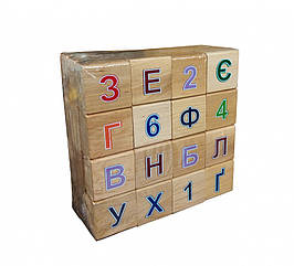 Азбука деревянная цветная 11201, Time Toys