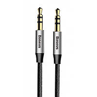 Аудио кабель 3.5 на 3.5 Mini Jack BASEUS AUX Yiven M30 (1,5 метра). Black