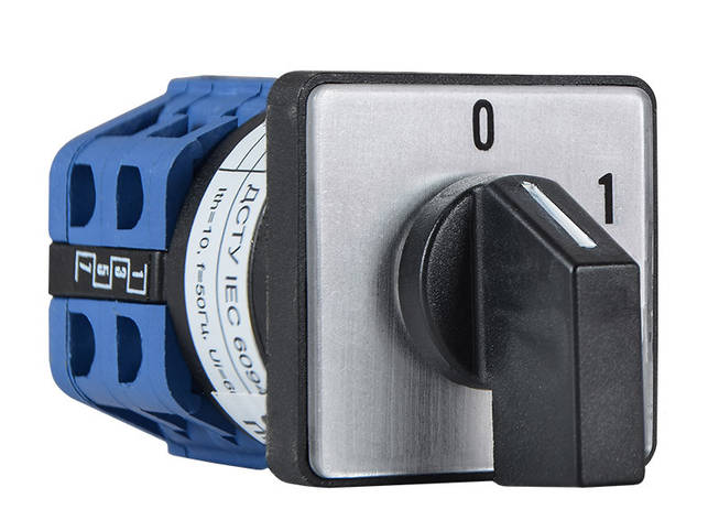 Перемикач пакетний типу ПКП SBI 10А/2.623 (0-1 3 полюса), фото 1