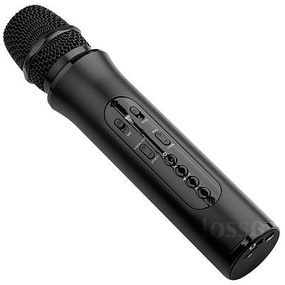 Мікрофон для караоке бездротовий блютуз із картою пам'яті Losso K6L Premium (K6 Plus Duet) чорний