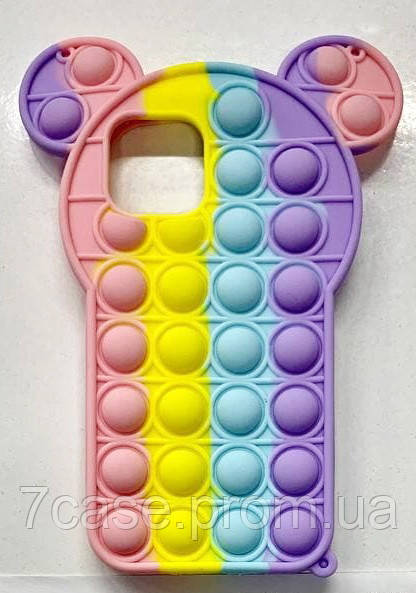 Чохол дитячий Pop It для iPhone 11 Pro Мах силіконовий об'ємний іграшка міккі попіт