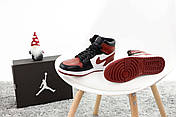 Кросівки чоловічі зимові Nike Air Jordan Winter, шкіра, хутро, кросівки найк аїр джордан зимові, червоні, фото 2
