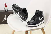 Кросівки чоловічі зимові Nike Air Jordan Winter, шкіра, хутро, кросівки найк аїр джордан зимові, чорні retro, фото 3