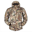 🔥  Куртка Soft Shell "ESDY 105" - Multicam  (для полювання та риболовлі, тактичні, теплі, військові), фото 5