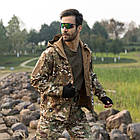 🔥  Куртка Soft Shell "ESDY 105" - Multicam  (для полювання та риболовлі, тактичні, теплі, військові), фото 7
