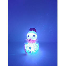 Нічник новорічний "Сніговик" малий, на батарейках 12 шт/уп.