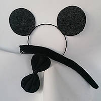 Обруч мышка Украшение для волос обруч микки маус хвост бантик костюм мышки