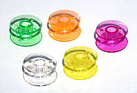 Шпульки пластиковые для бытовых швейных машин (10 шт.) разноцветные