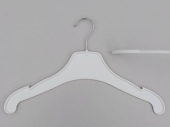Плічка вішалки тремпеля V-VK42 білого кольору, довжина 42 см, фото 2