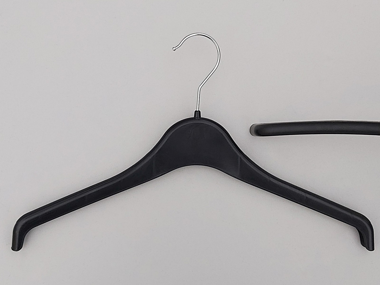 Плічка вішалки тремпеля V-U40 чорного кольору, довжина 40 см, фото 1