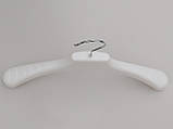 Плічка вішалки тремпеля V-PL38 білого кольору, довжина 38 см, фото 3