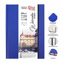 Блокнот для акварелі A5 32 аркуші 200 г/м 25% бавовна Watercolor CP Fabriano Rosa Gallery, 169153009