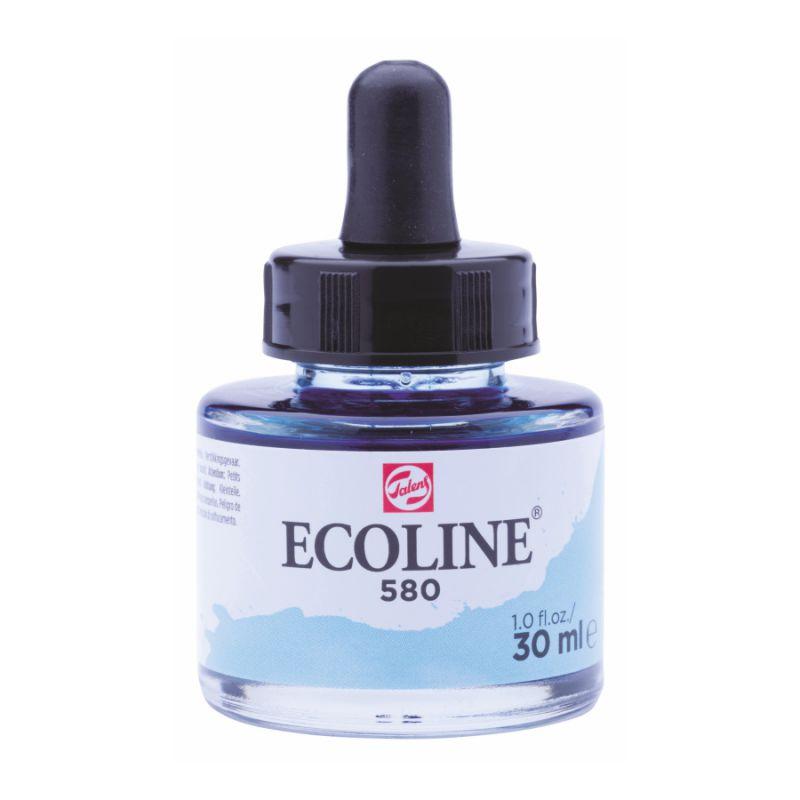 Фарба акварельна рідка Ecoline (580) пастельна блакитна 30 мл Royal Talens, 11255801