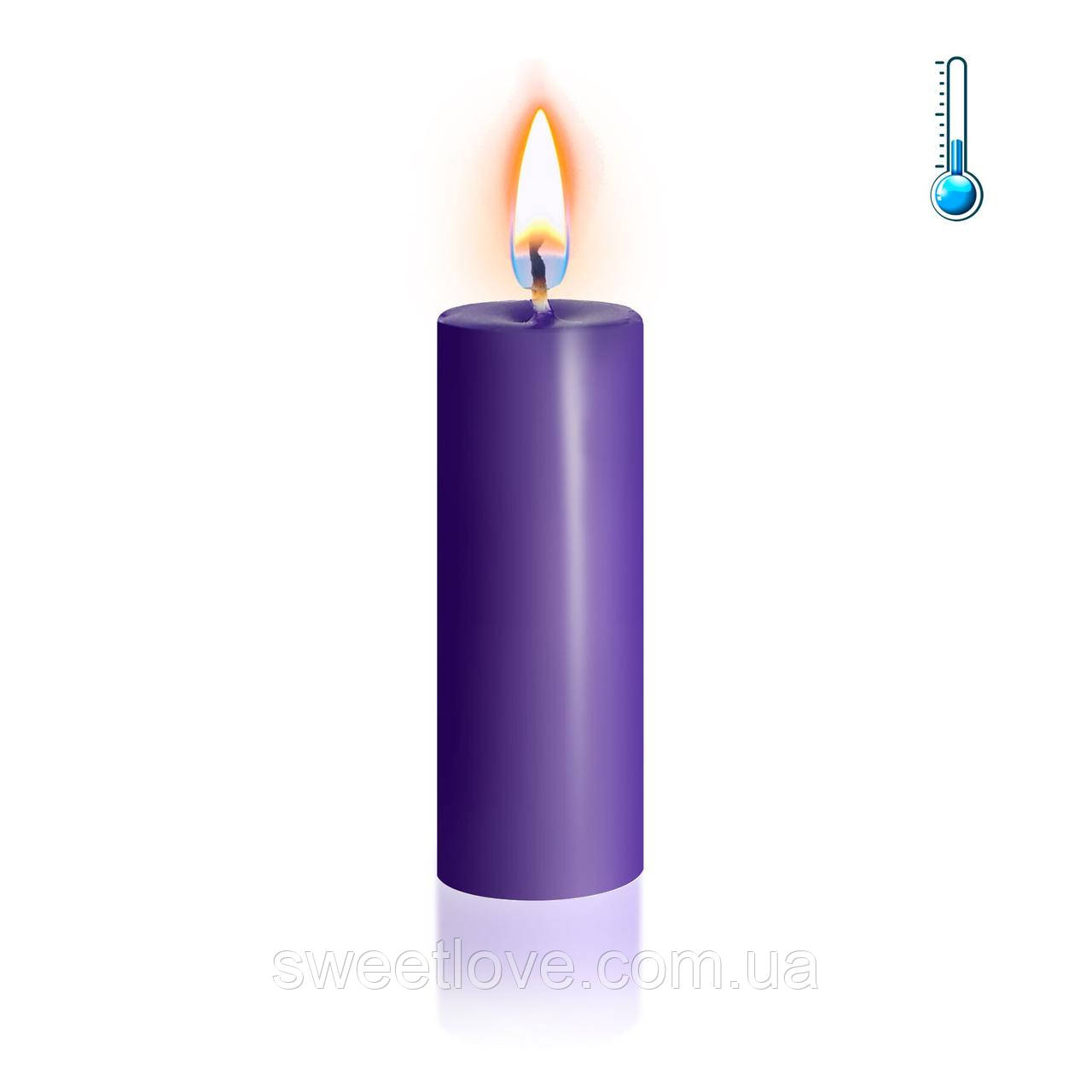 Фіолетова свічка воскова S 10 см низькотемпературна