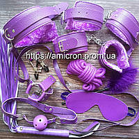 Комплект БДСМ девайсов фиолетовый 10 предметов