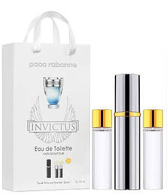 Paco Rabanne Invictus edt 3x15ml - Trio Bag
