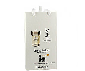 Yves Saint Laurent L`homme edp 3x15ml - Trio Bag