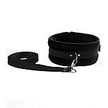 Набір нашийник з повідцем і маска Art of Sex - Light Soft Touch, Чорний 777Store.com.ua, фото 3