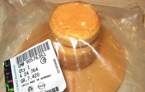 Відбійник задньої пружини верхній GM 90576351 OPEL Astra-G/H 3 & 5 door hatch (хечбек) & sedan (седан)