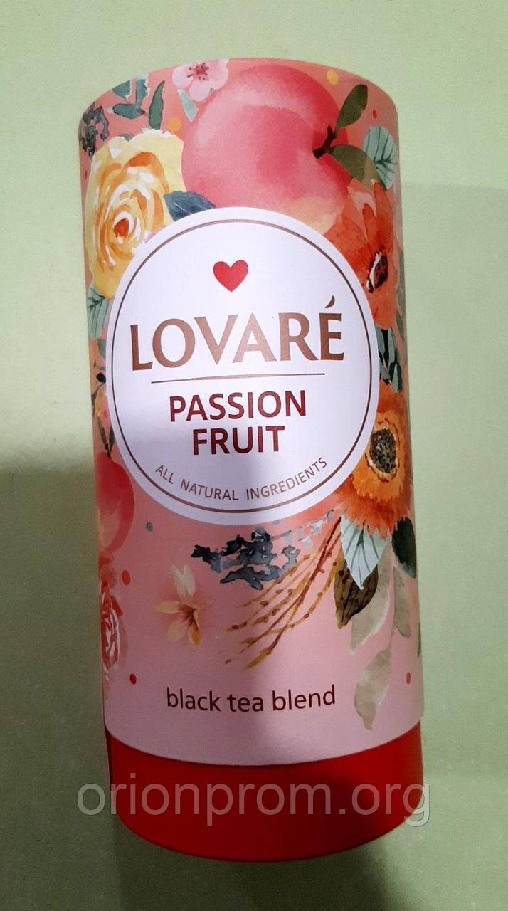 Чай Lovare Пристрасний фрукт 80 г чорний