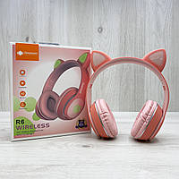 Бездротові Bluetooth навушники Deepbass R6 Orange(Рожевий/Оранжевий)