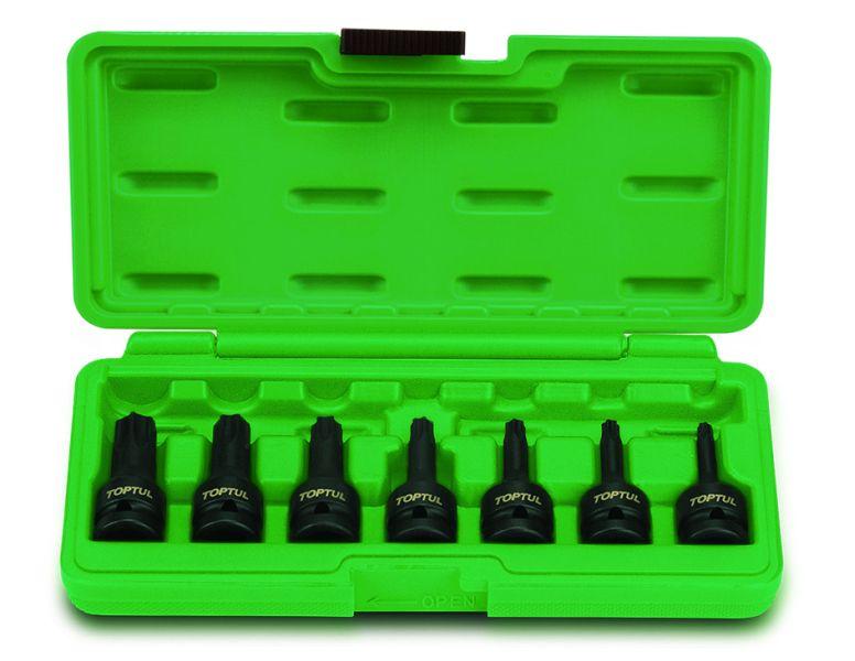 Набір головок ударних у кейсі TORX 1/2" T30-T70 7ед. TOPTUL GDAI0701