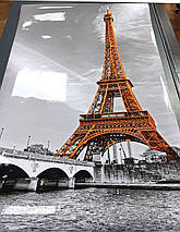 Покриття для столу, м'яке скло з фотодруком, Ейфелева вежа 60 х 100 см (1,2 мм), фото 3