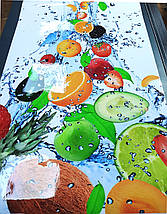 Покриття для столу, м'яке скло з фотодруком, Фрукти та ягоди 60 х 100 см (1,2 мм), фото 3