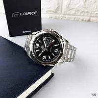Оригинальные мужские часы Casio EF-129D-1AVEF Silver-Black