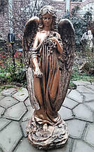 Скульптура Ангел з трояндами 76 см вібробетон