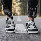 Чоловічі кросівки Nike SB Dunk Black\Grey, фото 4