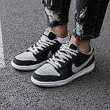 Чоловічі кросівки Nike SB Dunk Black\Grey, фото 6