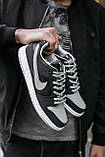 Чоловічі кросівки Nike SB Dunk Black\Grey, фото 7