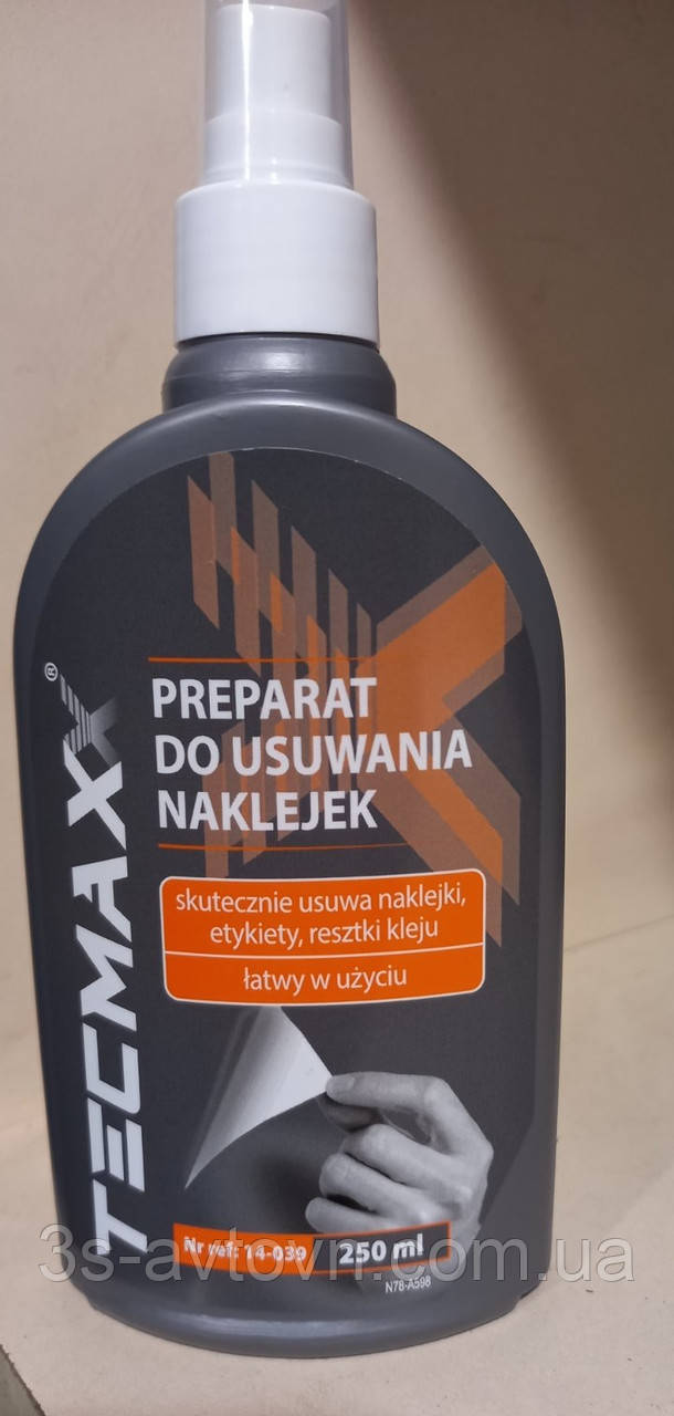 Видаляч тонувальної плівки TECMAXX 250 ml.\ видаляч наклейок TECMAXX 250 ml