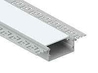 Профиль алюминиевый анодированный LEDUA АЛ-40 + рассеиватель для LED ленты для гипсокартона 2 м