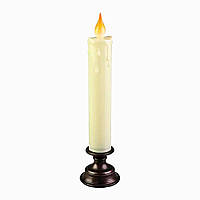 Свічка LED у свічнику L24 см (коричнева)