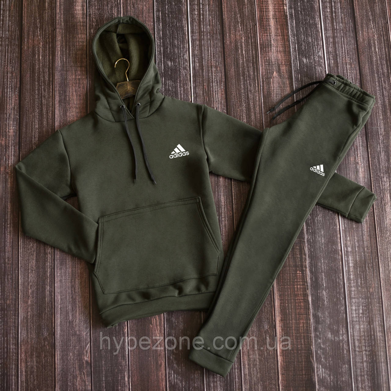 Утеплене Кенгуру Adidas HOODIE чоловіча Худі з принтом Адідас Толстовка флісові штани для бігу, спорту