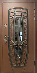 Вхідні двері "Портала" (NEW Premium) ― Монако АМ18 RAL (3-D, патина)