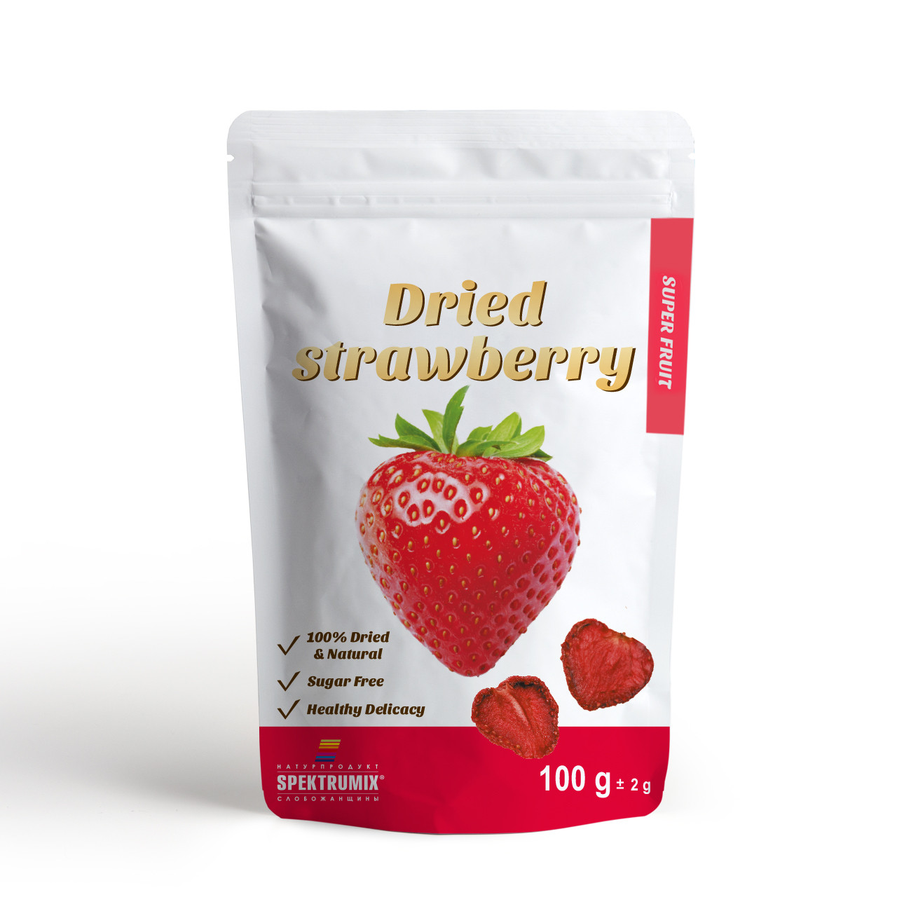 Клубника сушеная Dried Strawberry, 100 г - фото 1 - id-p1198226372