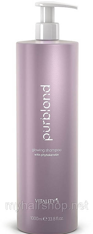 Шампунь для світлого волосся Vitality's Purblond Glowing Shampoo 1000 мл