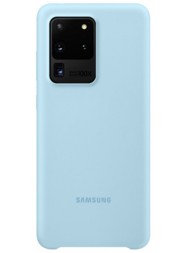 Оригінальний чохол Samsung Silicone Cover Sky Blue для Galaxy S20 Ultra 5G SM-G988, фото 1