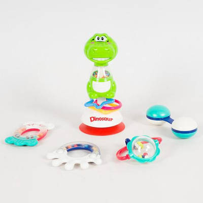 Набір брязкальця для малюків Складається з 5 брязкальця, що розвивають Безпечні Яскраві В коробці SL 84846