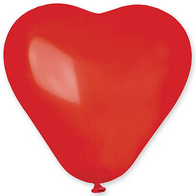 G 6" Серце пастель яскраво-червоне Латексні кулі 14 лютого