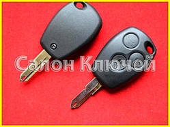 Ключ Renault корпус 3 кнопки лезо NE72 Китай