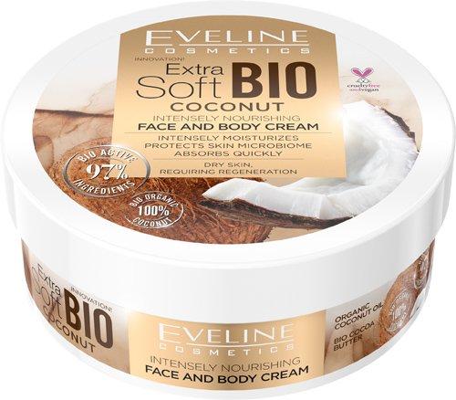 Крем для лица и тела Eveline Extra Soft Bio Coconut 200 мл (5903416019053)