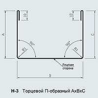 Нащельник H3, Короб п-образный, 40*80*40