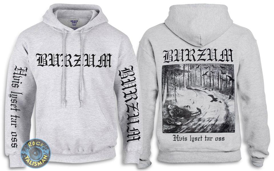 Толстовка Худі BURZUM Hvis Lyset Tar Oss меланжева