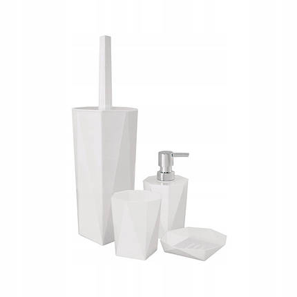 Комплект аксесуарів для ванної кімнати  Sepio Diamond, 4 ел., фото 1